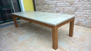 Terrassentisch Mit Tischplatte Aus Beton Bauanleitung Zum Selber Terrassen Tische Terrassentisch Eckbank Mit Tisch