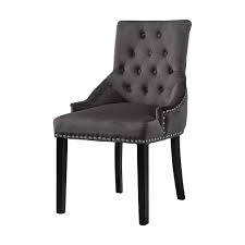 Boju Single Black Tufted Kitchen Dining Chairs With Arms Studded Knocker Comfy Accent Restaurant Bedroom Dressing Restaurant tables and chairs id:8254946935.