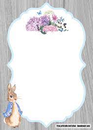 Our printable invitation templates can be customized with event details, rsvp, photos and more! Free Free Peter Rabbit Baby Shower Invitations Tem Rabbit Baby Shower Invitations Free Printable Baby Shower Invitations Beatrix Potter Baby Shower Invitations
