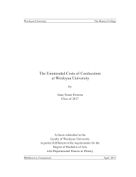 The Unintended Costs of Coeducation at Wesleyan University