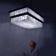 Shaped Like Blocks The Primary Aspect Of Rock Crystal Is Revealed In Hera Chandelier Precisely Shaped As Fine Jewels Our Lighting Fixtures In Rock Louz Liere