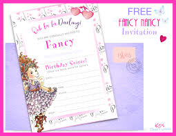 The halloween dance party invitation templates are saved as adobe pdf files. Fancy Nancy Party