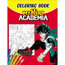 Now you can find it all in these beautiful coloring pages , and do justice to his red suit recognizable by his drawn cobweb and his blue tights, or completely change the color of his outfit by customizing it to your taste. Buy My Hero Academia Coloring Book Coloring Book And Sketchbook Anime 100 Pages For Drawing Sketching 8 5 X 11 Anime Manga Coloring Book Paperback May 10 2021 Online In Vietnam B094t5shq5