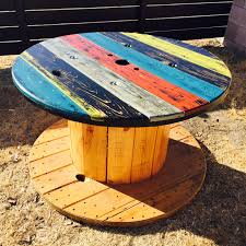 Refurbished Electric Wire Spool Table Spool Tables Wire Spool Tables Wire Spool