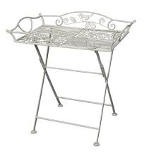 Tabletttisch Klapptisch Beistelltisch Tablett Metall Antikwe Tabletttisch Klapptisch Wandtisch