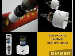 Comment Percer Un Trou Dans L Inox L Acier Etc Scie Cloche Diager Youtube