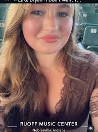 Leah enjoying a night out in Indiana at a Luke Bryan concert