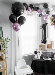 Ramona S Modern Handmade First Birthday Party Decor Birthday Party Decorations Balloon Garland Balloon Diy