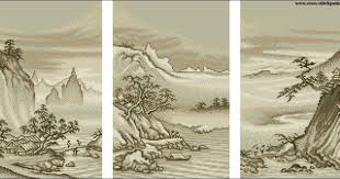 Free counted cross stitch patterns chinese. Chinese Landscape Counted Cross Stitch Patterns And Charts