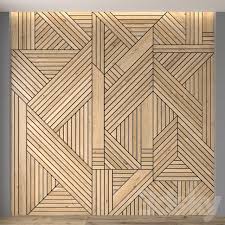 3d Modelle Andere Dekorative Objekte Wandpaneel 16 In 2020 Wandtafel Design Holzvertafelung Wand Geometrische Wandmalerei