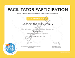 Magazine certificate lego in promenada mall bucuresti, sun plaza. Strategic Play Group Ltd Lego Serious Play Methods English