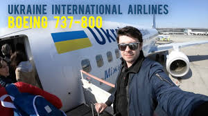 Uia offers more european direct services from ukraine than any other airline. Ukraine International Airlines Boeing 737 800 Youtube
