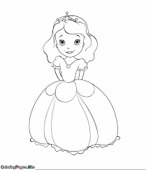 Sweet And Classic Princess Coloring Page Princess Coloring Pages Princess Coloring Coloring Pages