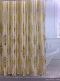 Couronne Dior Metallic Gold Ivory Toile Medallion Shower Curtain Hooks Fx Silk Medallion Shower Curtain Shower Curtain Hooks White Shower Curtain
