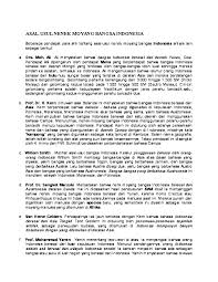 Doc Asal Usul Nenek Moyang Bangsa Indonesia Fikri Lazuardi Academia Edu