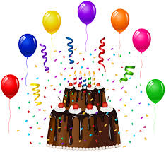 Birthday Cake And Balloons Clip Art Birthday Cake With Confetti And Balloons Png Clip Art Happy Birthday To You Happy Birthday Png Image Birthday Cake