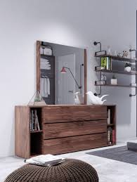 Nova domus jagger modern grey bedroom set. Jagger Walnut Dresser Mirror Set Nova Domus Vig Modern Vgmabr 55 Drs Set