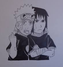 Kid Naruto And Kid Sasuke Drawing Naruto In 2020 Sasuke Drawing Naruto Drawings Kid Naruto