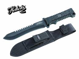 Courage, kindness & never give up! Herbertz Top Collection Survival Messer Stahl 420 Schwarz R