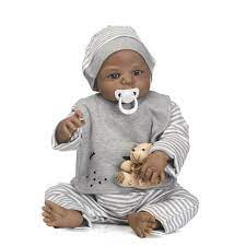 Npk 57cm Full Body Silicone Black Boy Reborn Baby Doll Soft Bear Children Bathe Playmate Toys Sale Banggood Com Sold Out Arrival Notice Arrival Notice