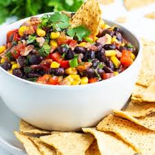 Black Bean And Corn Salsa Recipe Easy Slow Cooker Chicken Tortilla Soup Recipe Party Dip Recipes Bean Dip Recipes Food
