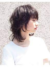 ロペ rope rope 美骨ミディアムウルフレイヤーxワンカールパーマ ヘアスタイリング ヘアカット パーマ
