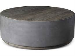Griffin reclaimed wood coffee table. Brownstone Furniture Griffin Natural Elm With Pewter Gray 48 Wide Round Coffee Table Brngf502