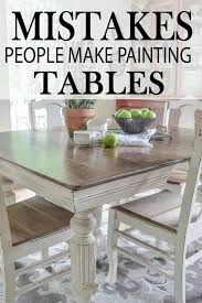 7 Common Mistakes Made Painting Kitchen Tables Painted Furniture Ideas Painted Kitchen Tables Kitchen Table Makeover Diy Kitchen Table