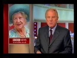 The deaths of princess diana and the queen mother both brought on waves of public. Bbc News Bulletin After Queen Mother Dies Youtube