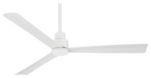 White fans are generally the most popular colour to buy, this has been the case for many years. Minka Aire Simple 52 In Indoor Outdoor Flat White Ceiling Fan With Remote Transitional Ceiling Fans By Alcove Lighting Houzz