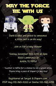 Star Wars Baby Shower Invitation Qty 10 Etsy Star Wars Baby Shower Star Wars Baby Unique Baby Shower Invites
