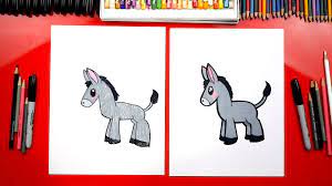 How To Draw A Donkey For The Nativity - Art For Kids Hub -