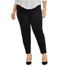 Womens Plus Size 2 Pocket Pull On Pant Available In Petite Sizes