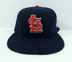 St louis cardinals baseball hat cap sports baby blue cooperstown collection. St Louis Cardinals California Custom Caps Navy Fitted Throwback Hat 21 67 Picclick Uk
