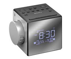 sony alarm clock with time projection