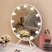 Lampsplus.com has been visited by 100k+ users in the past month Led Round Makeup Mirror With Base Nordic Style Home Large Desktop Decorative Vanity Standing Mirror With Lights Mx12291738 Decorative Mirrors Aliexpress