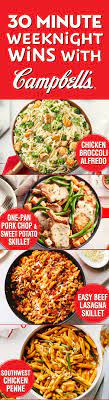 Easy 30 Minutes Or Less Recipes Cook With Campbells Campbells Soup Recipes Recipes Cooking Recipes