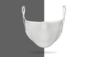 Face Mask Mockup Realistic Front In 2020 Mockup Face Mask Mask
