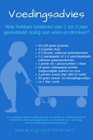 Voedingsadvies Voor Kind Van 1 Jaar T M 3 Jaar Cynspirerend