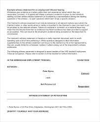 Uslegalforms.com has been visited by 100k+ users in the past month Free 7 Witness Statement Examples Samples In Pdf Examples