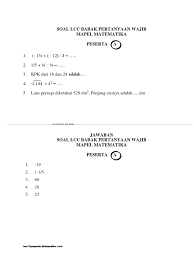Maybe you would like to learn more about one of these? Contoh Soal Kumpulan Soal Cerdas Cermat Matematika Tingkat Sd