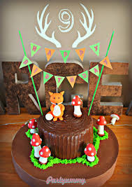 Gateau Renard Et Champignons Dans La Foret Gateau Renard Gateau Anniversaire Idee Gateau Anniversaire