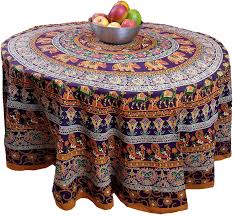 Choose from contactless same day delivery, drive up and more. Kitchen Dining Linens Textiles Handmade 100 Cotton Regal French Floral Round Tablecloth 60 Inches Black Blue Kitchen Dining Bar Supplies