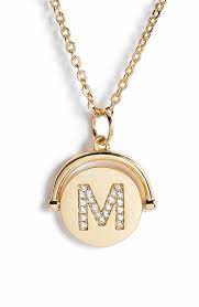 Lulu Dk Love Letters Spinning Initial Necklace Initial Necklace Initial Pendant Necklace Initial Pendant