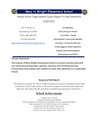 Mary H. Wright Elementary School School Achievements