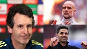 Unai Emery califica a Pep Guardiola de «el mayor genio» y elogia a Mikel Arteta, y afirma que «aprende» de ambos técnicos