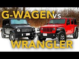 Mercedes suv looks like jeep. Mercedes G Class Vs Jeep Wrangler Battle Of The Off Road Boxes Autoguide Com