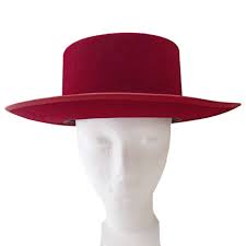 Vintage Sombrero Cordobes Red Felt Spanish Hat Vintage Red Etsy Hats Vintage Red Hats Red Felt