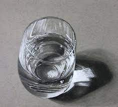 Light passes through them, instead of being reflected. How To Draw A Glass Of Water