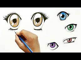 تعليم رسم عيون انمي مانجا Youtube Cards Playing Cards Image